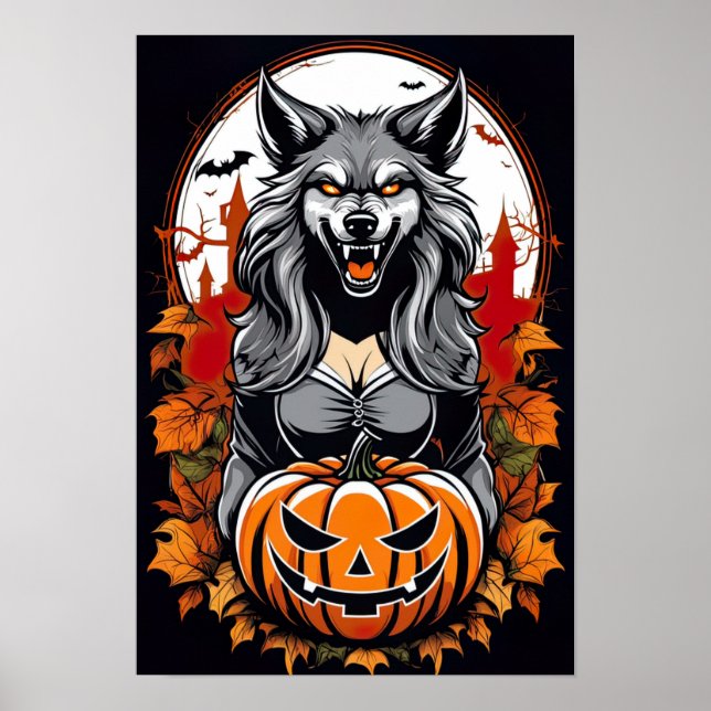 Poster Métamorphose Lune, Loup-garou femelle (Devant)