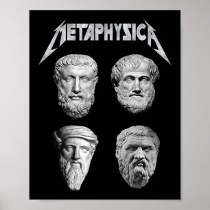 Poster Metaphysica Socrates Platon Aristote Philosophe M
