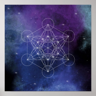 Poster Metatron, chakra,zen,sacred geometric, geometry,