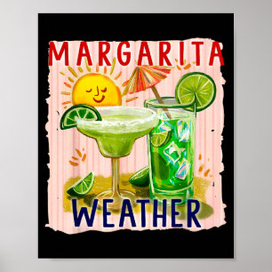 Poster Météo de Margarita cinq mai mexique margarita