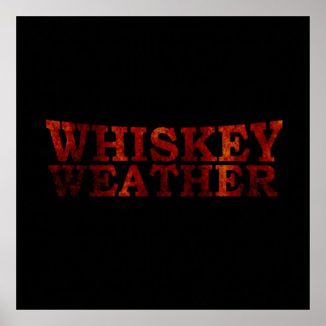 Poster météo pour le whisky (Devant)
