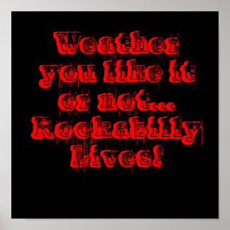 Poster Météo vous l'aimez ou pas... Rockabilly Vit !