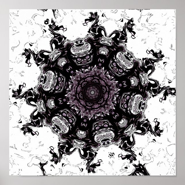 Poster Météor monstre vivant v1 - motif (Devant)