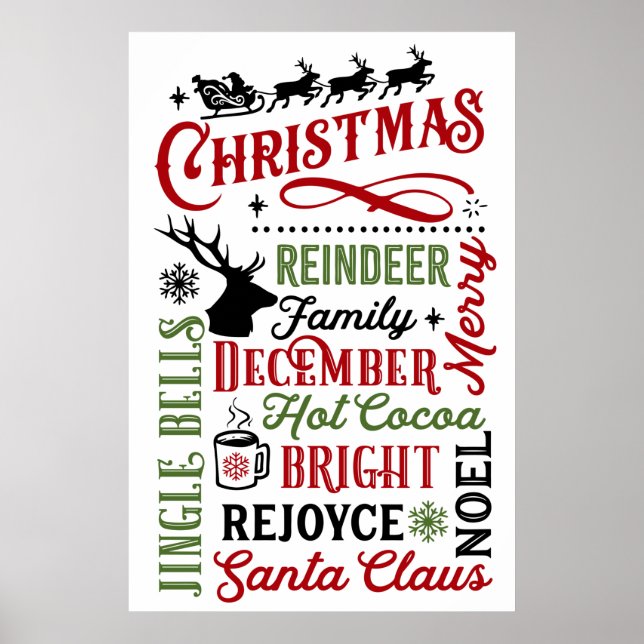 Poster métro de Noël (Devant)