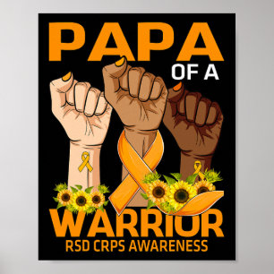 Poster Mets Papa D'Un Guerrier Rsd Crps Sensibilisation S