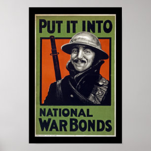 Poster Mettez-le dans les obligations de guerre nationale