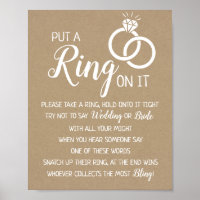 Mettez une bague sur elle mariage de douche nuptia