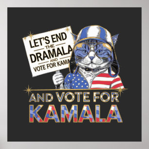 Poster Mettons fin à la Dramala et votons pour Kamala