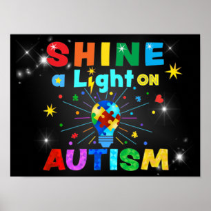POSTER METTRE EN LUMIÈRE AUTISM