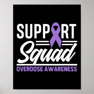Poster Mettre fin à la surdose de soutien Sensibilisation