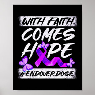 Poster Mettre fin à l'overdose avec la foi vient espoir v