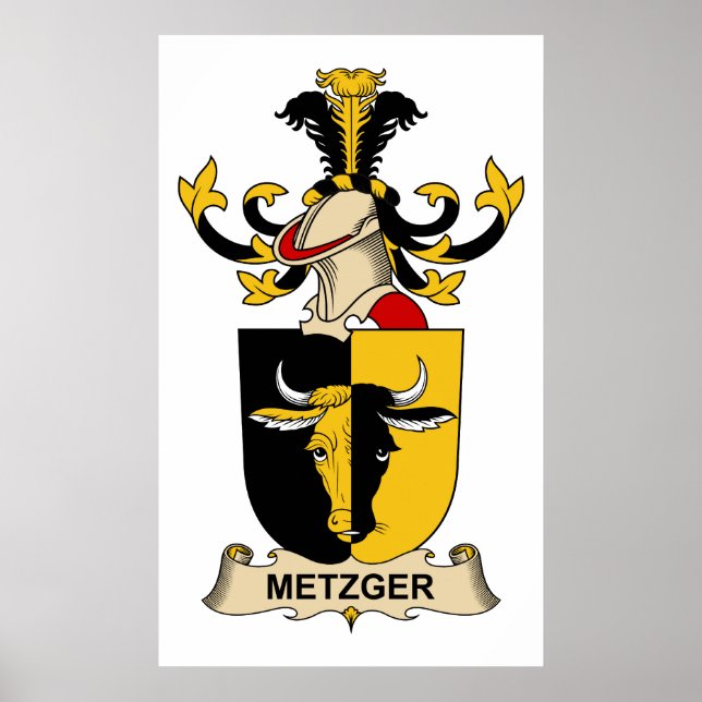 Poster Metzger Family Crest (Devant)