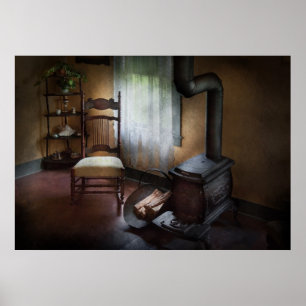 Poster Meubles - Chaise - Le bonheur est un siège chaud