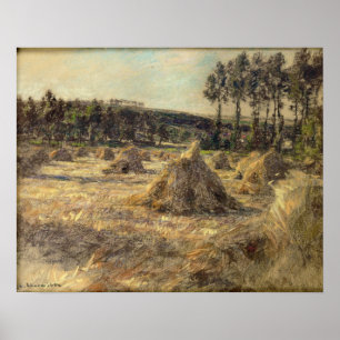 Poster Meules de foin en Sunset, 1906