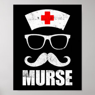 Poster Meurtre drôle Meurtre Homme-infirmière