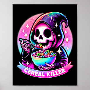 Poster Meurtre Halloween Skeleton La Faucheuse Grim E
