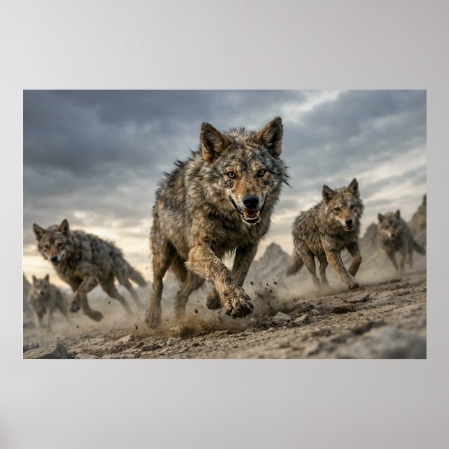 Poster Meute de coyotes (Devant)