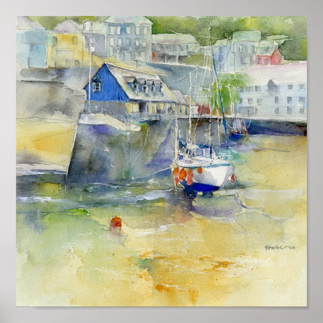 Poster Mevagissey Saint Austell Cornwall (Devant)