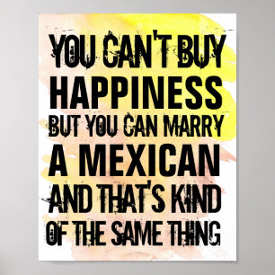 Poster Mexicain Mariage Personnalisable, N'importe Quelle