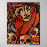 Poster Mexicana (Tag der Toten)