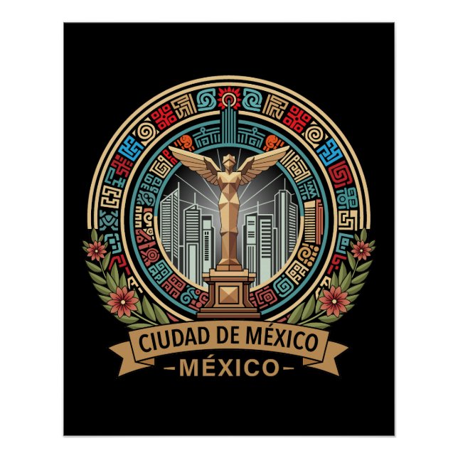 Poster Mexico City Mexico Central America (Devant)