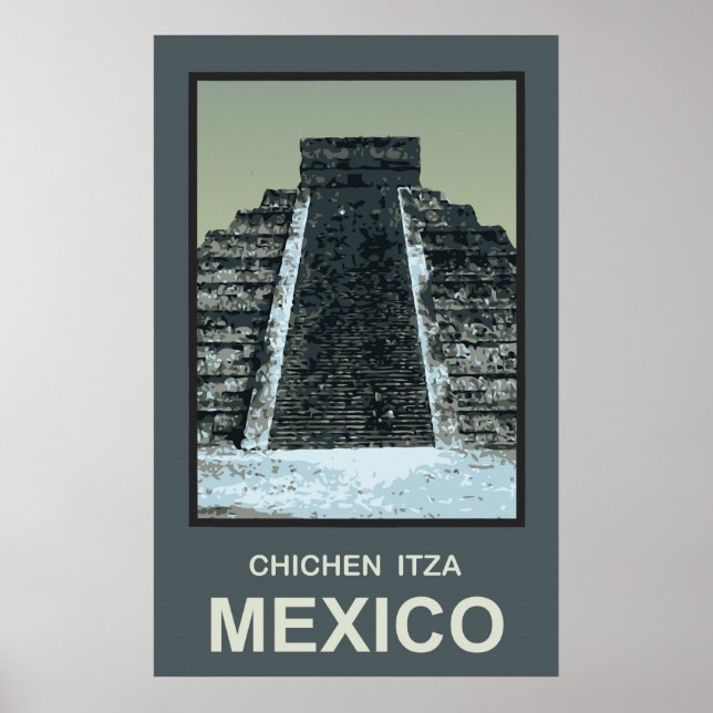 Poster Mexique Chichen Itza (Devant)