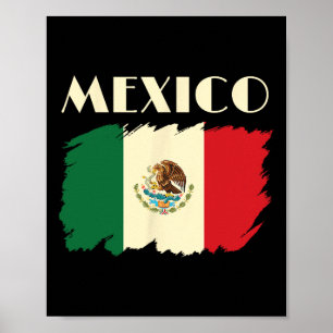 Poster Mexique Drapeau Mexicain Cinco De Mayo Viva Mexica