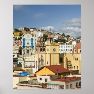 Poster Mexique, État de Guanajuato, Guanajuato. Basilique