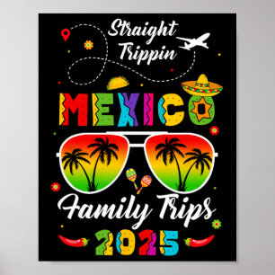 Poster Mexique Famille vacances Cancun 2025 Trippi droit