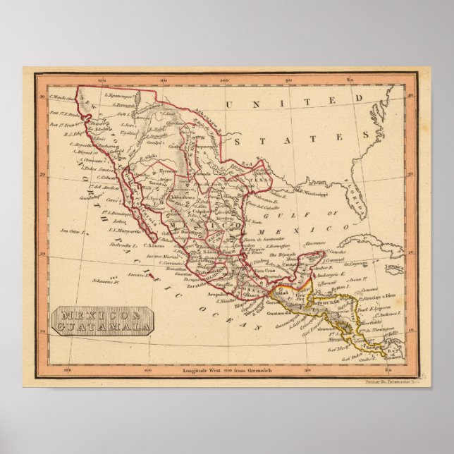 Poster Mexique, Guatamala (Devant)