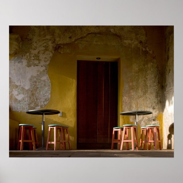 Poster Mexique, Oaxaca, balcon de l'après-midi (Devant)