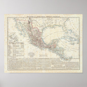 Poster Mexique, Panama, Amérique centrale