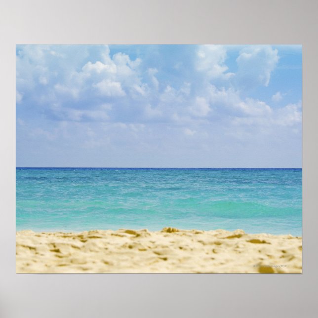 Poster Mexique, Playa Del Carmen, paysage marin 4 (Devant)