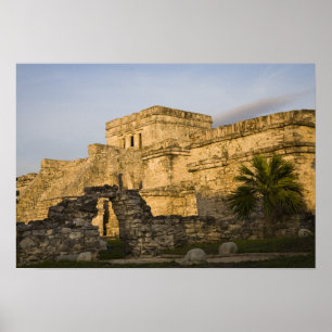Poster Mexique, Quintana Roo, péninsule du Yucatan,
