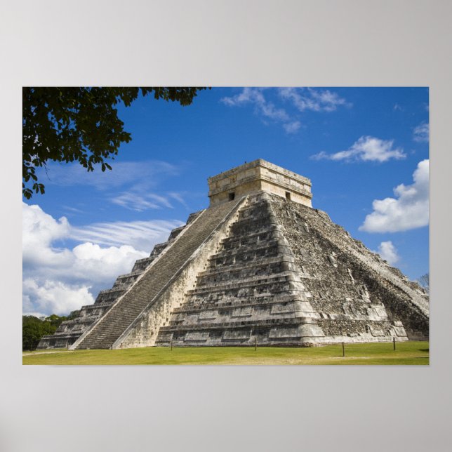 Poster Mexique, Quintana Roo, près de Cancun, Chichen 5 (Devant)