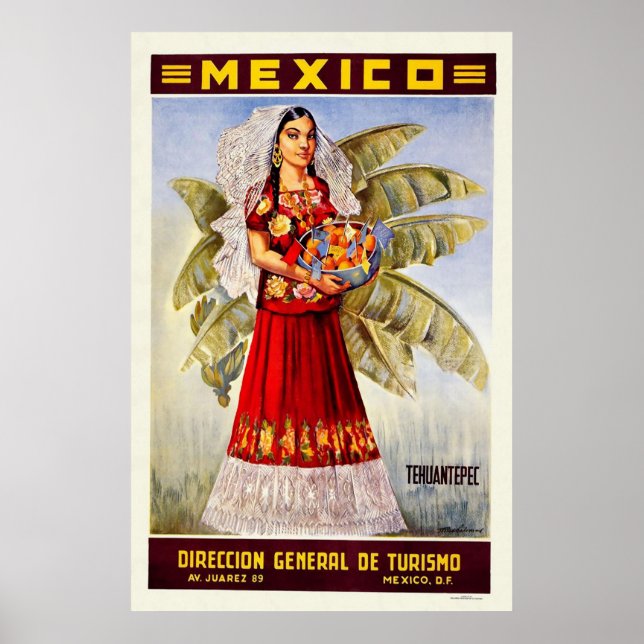 Poster Mexique Tehuantepec (Devant)