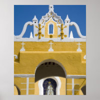 Mexique, Yucatan, Izamal. Le couvent franciscain