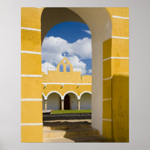 Poster Mexique, Yucatan, Izamal. Le couvent franciscain 2