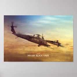 Poster MH-60K Schwarzer Falken