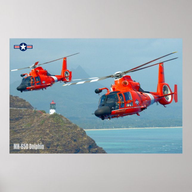 POSTER MH-65D DAUPHIN (Devant)
