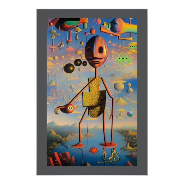 Poster Mi cara de guerra - Ken Gage Surreal Art (Devant)