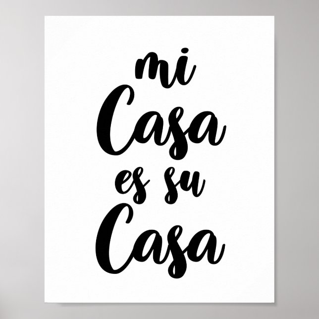 Poster Mi casa es su casa (Devant)