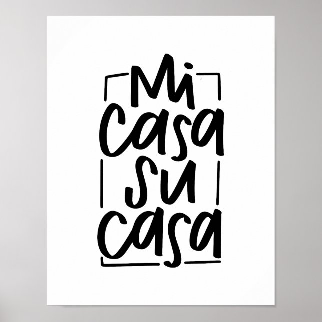Poster Mi Casa Su Casa (Devant)
