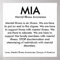MIA, Sensibilisation aux maladies mentales, Maladi