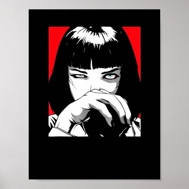 Poster Mia Wallaces Pulp Fiction (Devant)