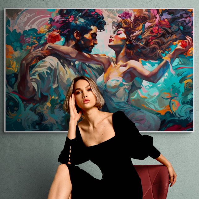 Poster Miami Bachata Dance Dream Peinture (Créateur téléchargé)