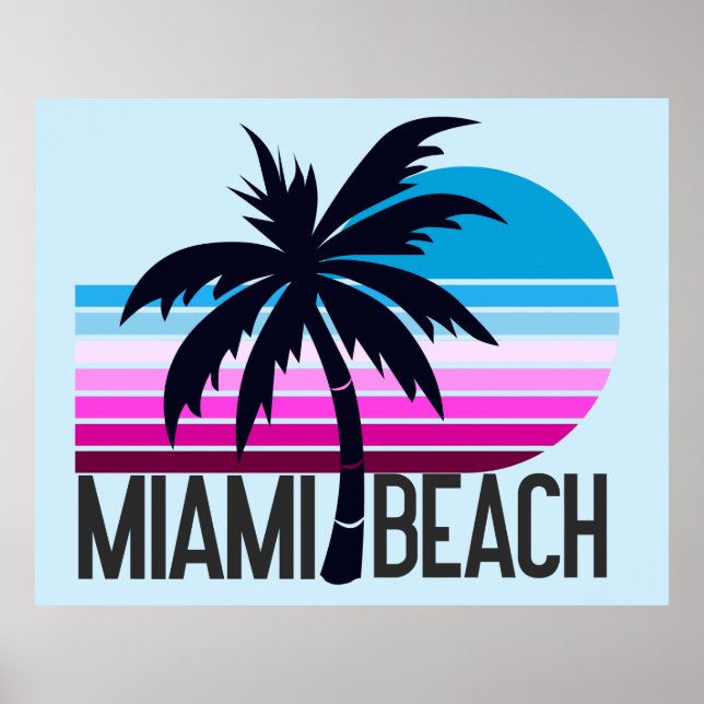 Poster Miami Beach (Devant)