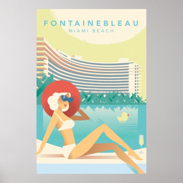 Poster Miami Beach | Fontainbleau (Devant)