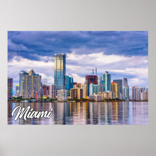 Poster Miami, Floride, États-Unis
