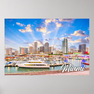 Poster Miami, Floride, États-Unis